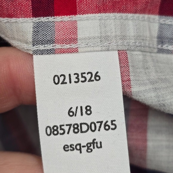 Tommy Hilfiger Shirt Mens XL *Lot of‎ 2* Red Blue Magnetic Buttons Long Sleeve - Picture 5 of 11